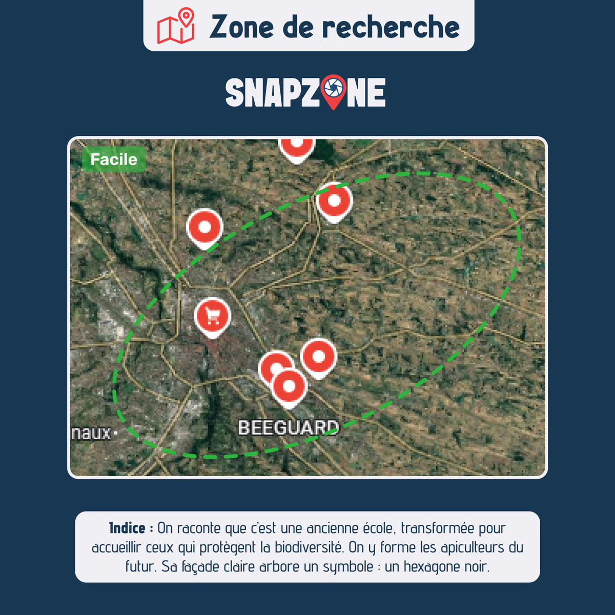 snapzoneapp's tweet photo. [#SnapZone X @thelivebomb_ 🍯 #Livepartie1]
 📊 Niveau : facile

🎯 Votre mission : Toujours la même – réveiller la Ruche d’Origine (l’image cible)

📜 Contexte :
 Les abeilles murmurent un peu plus fort.
 L’image est plus nette. Le terrain, plus restreint.
 La Ruche ne dort que d’un œil. À toi de le croiser.

👉 À toi de jouer :
- Envoie l’URL Street View en MP
- Commente : “Le nectar m’a guidé.”
- Et tag ton BombBuddy 🧭