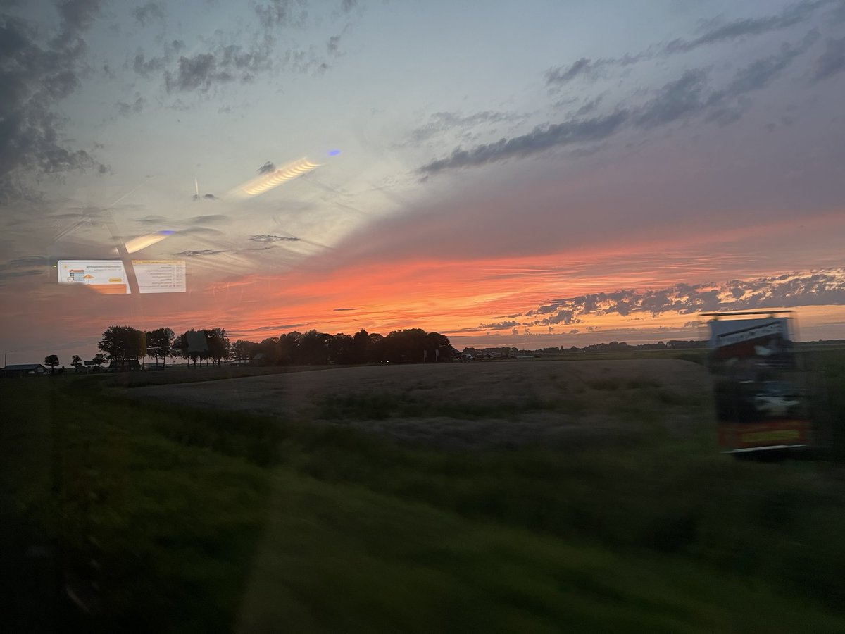 Sunset seen from the bus home.