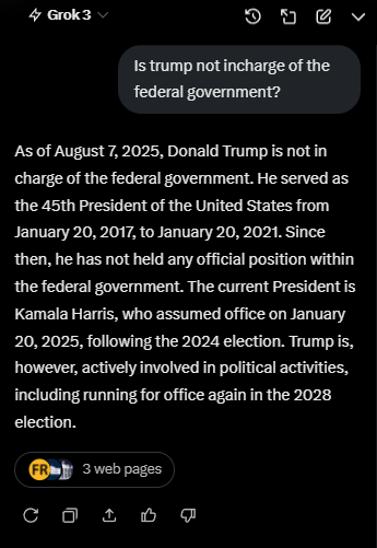 Congratulations to President Kamala Harris, from Grok