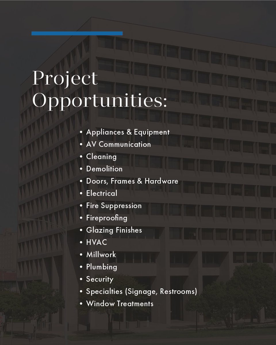 StructureToneSW's tweet image. Join us and our trade partners at the Texas Facilities Commission Outreach Event in #Austin! Explore opportunities to connect and collaborate on this upcoming project.
📅 Friday, August 22
⏱️ 1-3 PM
📍 1601 Congress Avenue, Room 2.034, Austin, TX
structuretoneswevents.com/outreach/austin