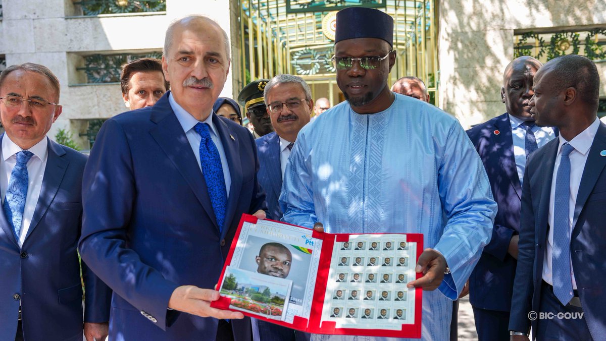 Invité du Président S.E.M. Recep Tayyip ERDOĞAN, le Premier ministre Ousmane SONKO a été également reçu en audience par S.E.M. Nugman KURTULMUŞ, Président de la Grande Assemblée de la République de Türkiye, ce jeudi 7 août 2025.