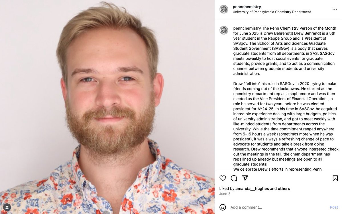 🎉 Shoutout to our very own Drew for being crowned June's Person of the Month! Your hard work keeps the science (and the vibes) strong 💪🔬