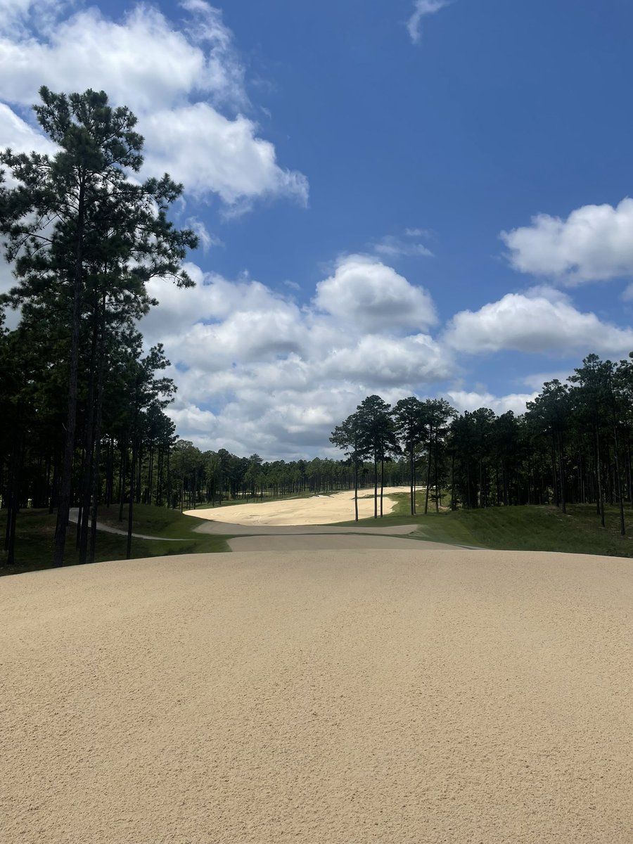Topdressing all short cut Zeon zoysia
 👌
Helps with firmness, drainage, and keeping the turf happy heading into fall.