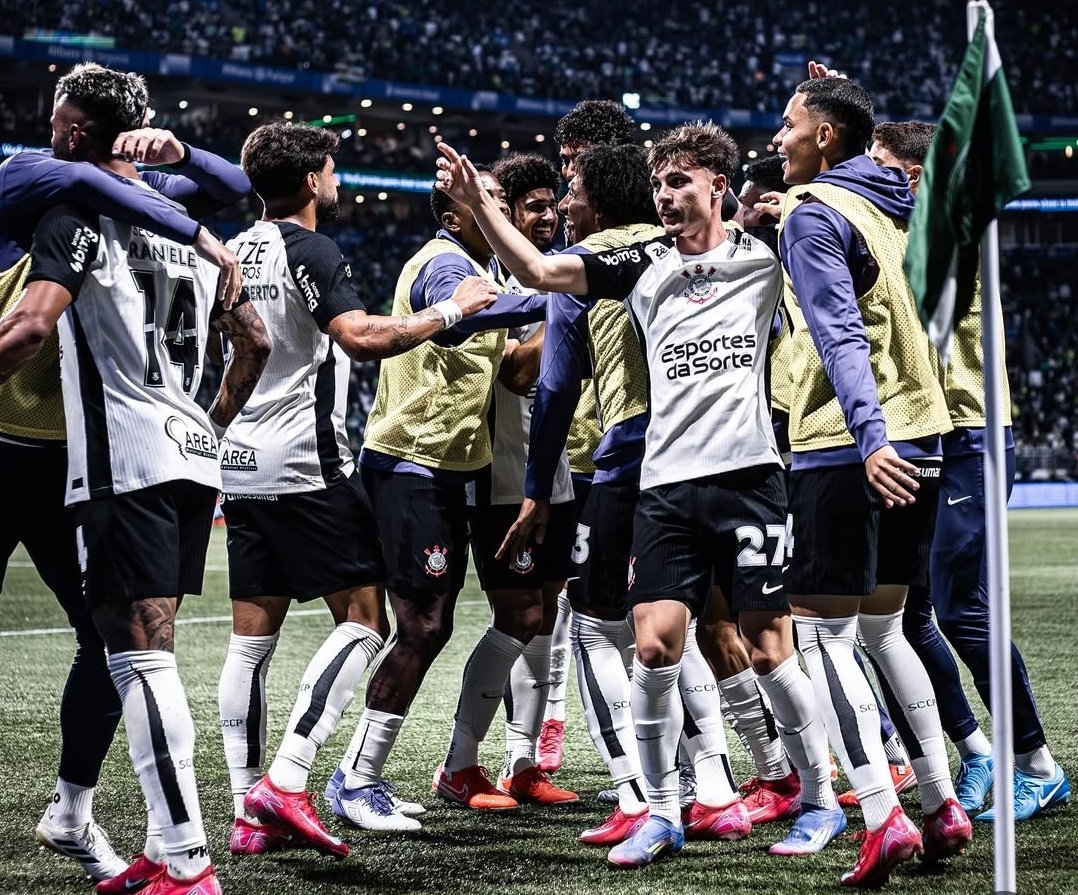 sccpnumeros's tweet photo. 📺 Classificação do Corinthians contra o Palmeiras pela Copa do Brasil na noite desta quarta-feira (6), se tornou a maior audiência do ano na tv. 

A vitória do Timão marcou 28,9 pontos de média e 31,9 de pico, com um share incrível de 47,1%. https://t.co/UHxTBPLmym