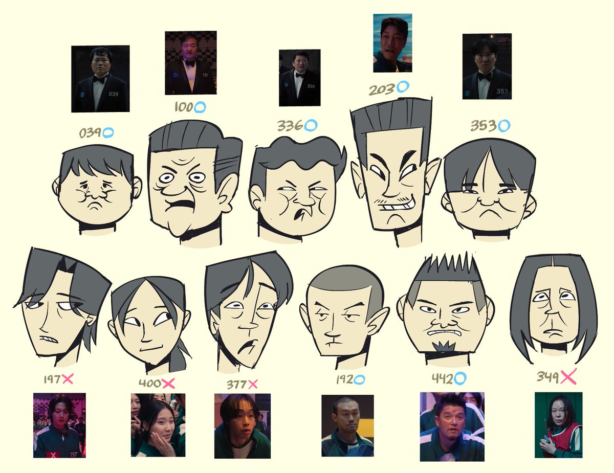 squid game O finalists and some randos