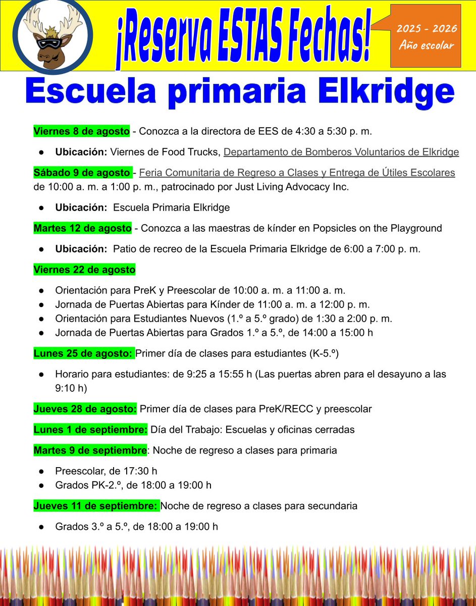 Save the Dates, folks!