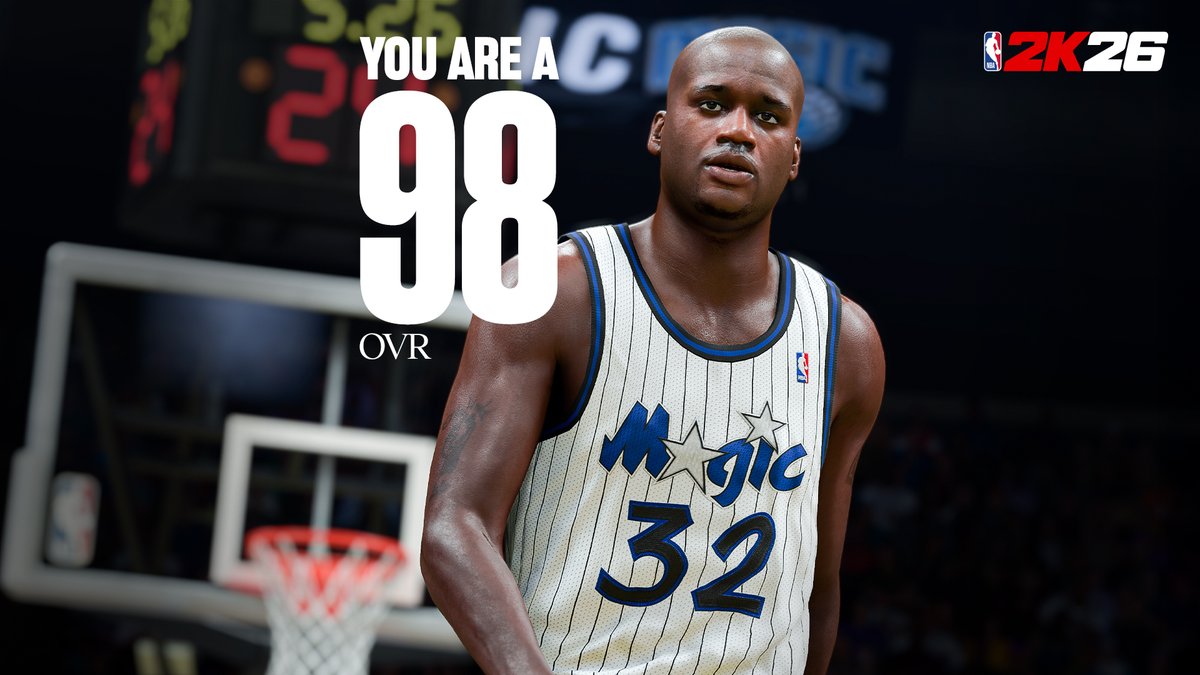 NBA2K's tweet image. @2K_Elevate G.O.A.T. status confirmed 🐐

You're a 98 OVR! Share &amp;amp; compare using #2KRatings.

We’ll send you additional updates about MyCAREER, The City &amp;amp; more leading up to game launch. Reply #BenchMe to unsubscribe.