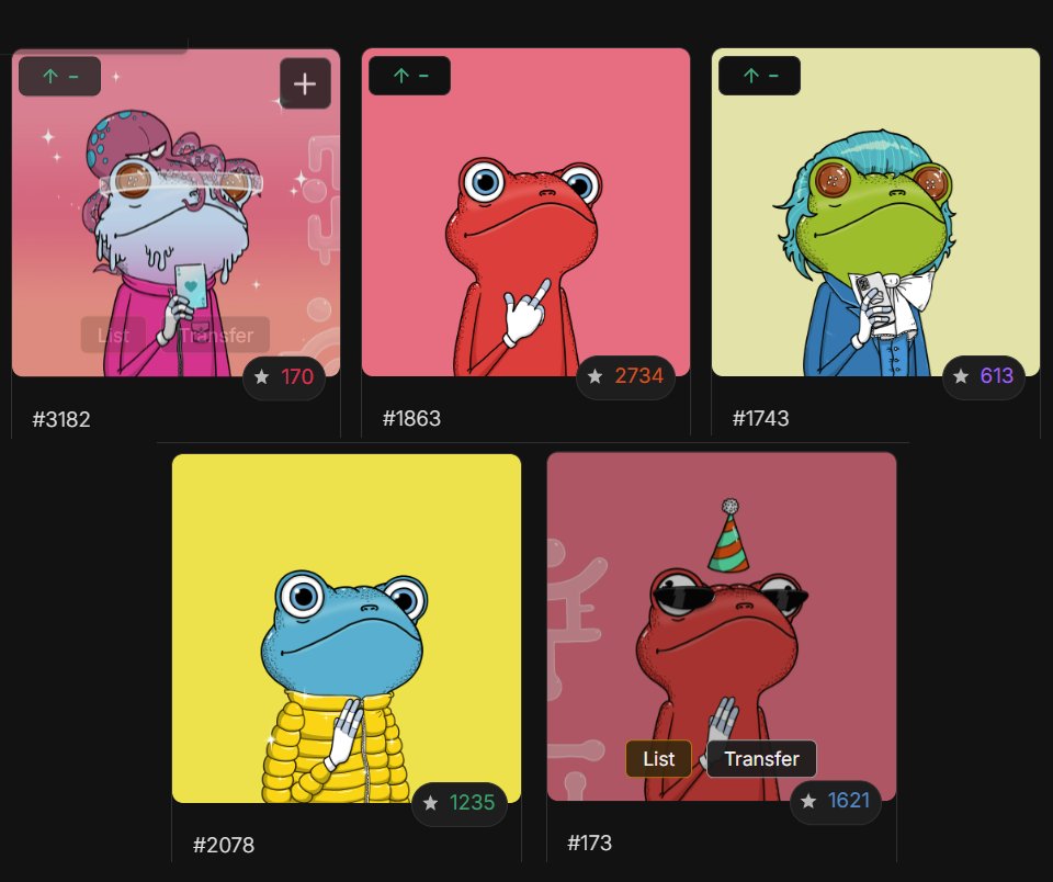 Aleeex.sui (@alexanderbits) on Twitter photo 🎁The <a href="/zen_frogs/">ZenFrogs</a> dance contest winners are:
#3182 NapKing <a href="/FormidableWolf9/">NapKing</a>
#1743 Doncurrent <a href="/doncurrent_/">Doncurrent 🧑🚀</a> 
#2078 Zubbiee.Sui <a href="/Zubbiee__/">Zubbiee.Sui ✞💧</a> 
#173 Riri <a href="/Meet_Riri/">@Riri</a> 
#1863 Lucci.sui <a href="/Web3LUCCI/">Lucci.</a> 
Congratulations 🎉 🎁The <a href="/zen_frogs/">ZenFrogs</a> dance contest winners are:
#3182 NapKing <a href="/FormidableWolf9/">NapKing</a>
#1743 Doncurrent <a href="/doncurrent_/">Doncurrent 🧑🚀</a> 
#2078 Zubbiee.Sui <a href="/Zubbiee__/">Zubbiee.Sui ✞💧</a> 
#173 Riri <a href="/Meet_Riri/">@Riri</a> 
#1863 Lucci.sui <a href="/Web3LUCCI/">Lucci.</a> 
Congratulations 🎉