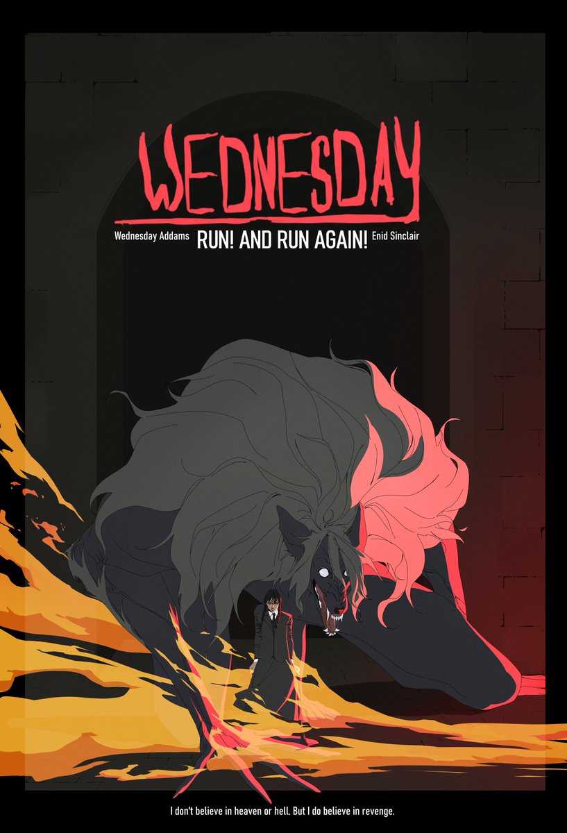 Oh, how could I forget!
The release of the second season of #Wednesday!

Well, no new work, so I'll share old work #wenclair and enjoy the show, guys!