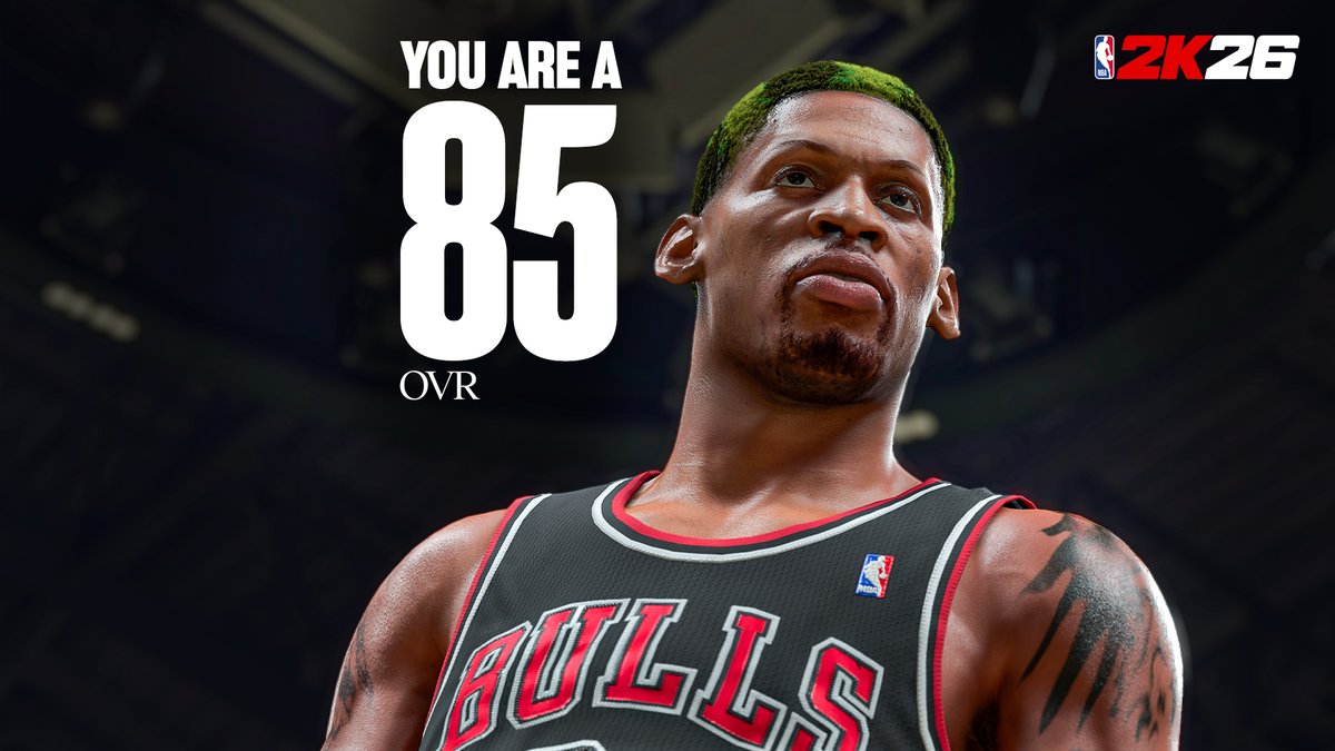 NBA2K's tweet image. @ZeonWave A go-to player that we can always count on 🫡

You're a 85 OVR! Share &amp;amp; compare using #2KRatings.

We’ll send you additional updates about MyCAREER, The City &amp;amp; more leading up to game launch. Reply #BenchMe to unsubscribe.