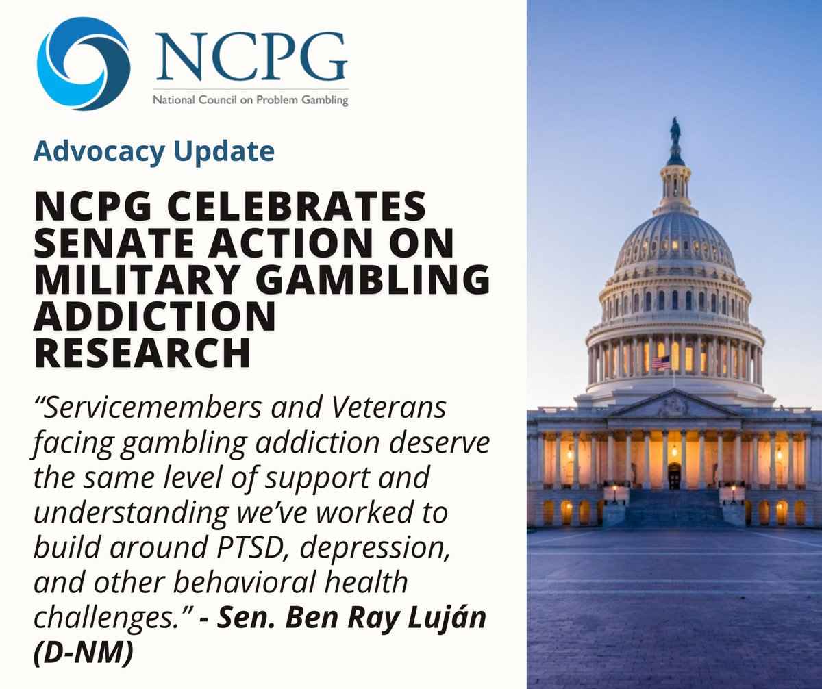 Kindbridge Research Institute (@kr_institute) on Twitter photo The FY26 Defense Appropriations Bill has been approved by the Senate Appropriations Committee.
At KRI, this development helps support our mission of advocating and providing resources to address #problemgambling among military communities. 
Call 1-844-FREEVET for free help The FY26 Defense Appropriations Bill has been approved by the Senate Appropriations Committee.
At KRI, this development helps support our mission of advocating and providing resources to address #problemgambling among military communities. 
Call 1-844-FREEVET for free help