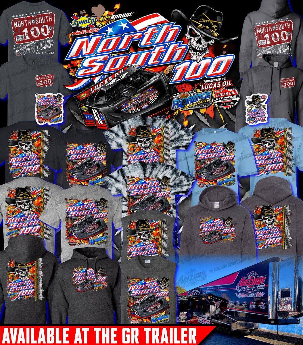 Gotta Race (@gotta_race) on Twitter photo Heading to <a href="/FlorenceSpdwy/">Florence Speedway</a> for the North/South 100? Don't forget to stop by our merchandise trailer and pick up some awesome event shirts, hoodies, decals and more!
If you miss out, what's leftover can be found a few days after the event here: gottarace.com/collections/noโฆ Heading to <a href="/FlorenceSpdwy/">Florence Speedway</a> for the North/South 100? Don't forget to stop by our merchandise trailer and pick up some awesome event shirts, hoodies, decals and more!
If you miss out, what's leftover can be found a few days after the event here: gottarace.com/collections/noโฆ