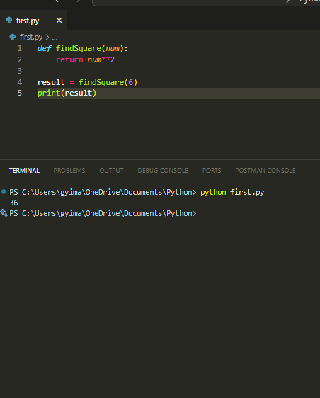 Emwrld999's tweet photo. 🚀 Just completed a quick Python task:
✅ Write a function to return the square of a number
Simple but foundational — every great journey starts with the basics.
#Python #CodingJourney #100DaysOfCode #DeveloperInProgress https://t.co/LOJL3aEZCh