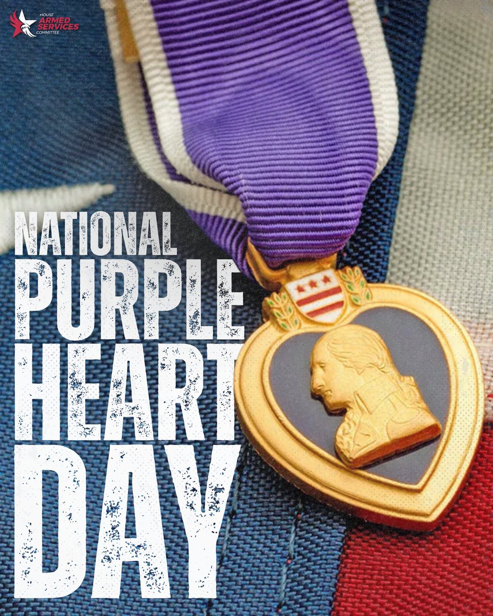Armed Services GOP (@hascrepublicans) on Twitter photo The Purple Heart is a symbol of bravery, sacrifice, and love of country. On National Purple Heart Day, join <a href="/HASCRepublicans/">Armed Services GOP</a> in honoring our wounded warriors and the courageous servicemembers who paid the greatest price for our freedom. The Purple Heart is a symbol of bravery, sacrifice, and love of country. On National Purple Heart Day, join <a href="/HASCRepublicans/">Armed Services GOP</a> in honoring our wounded warriors and the courageous servicemembers who paid the greatest price for our freedom.