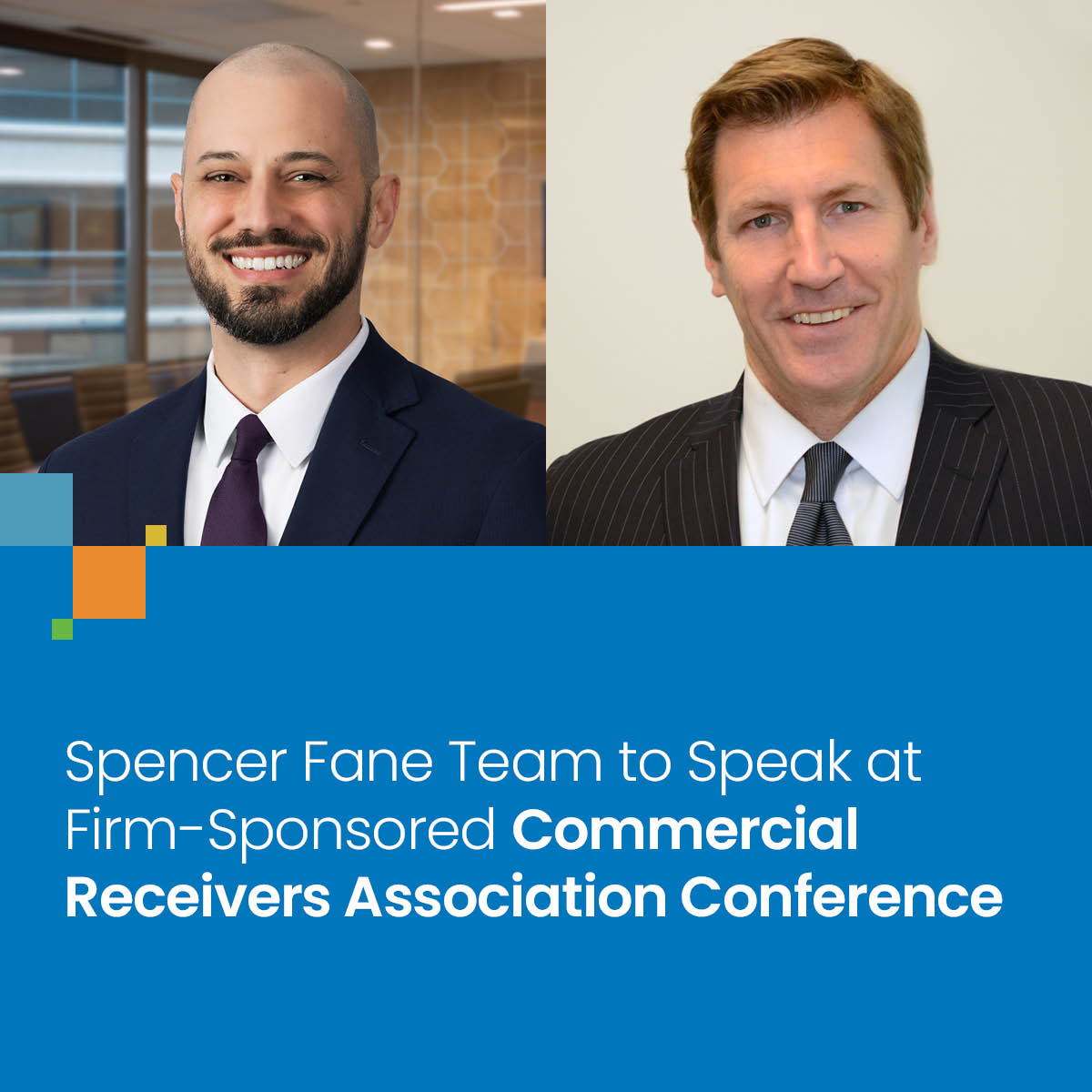 Our firm is a proud sponsor of the upcoming Commercial Receivers Association Conference. Register now for this August 17-21 event in St. Louis that will feature sessions with Eric Peterson and Ian Rubenstrunk. tinyurl.com/mr2y2svm