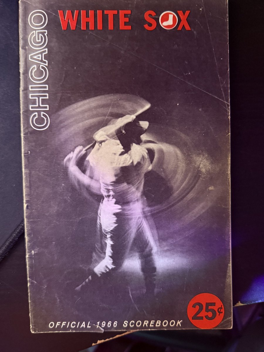 Developed a bit of a relationship with my mailman around sports. He loves to chat about it and I love to find ways to bring people joy around those things I love as well. Today he gave me this scorebook he bought when he was 10 years old in Chicago!