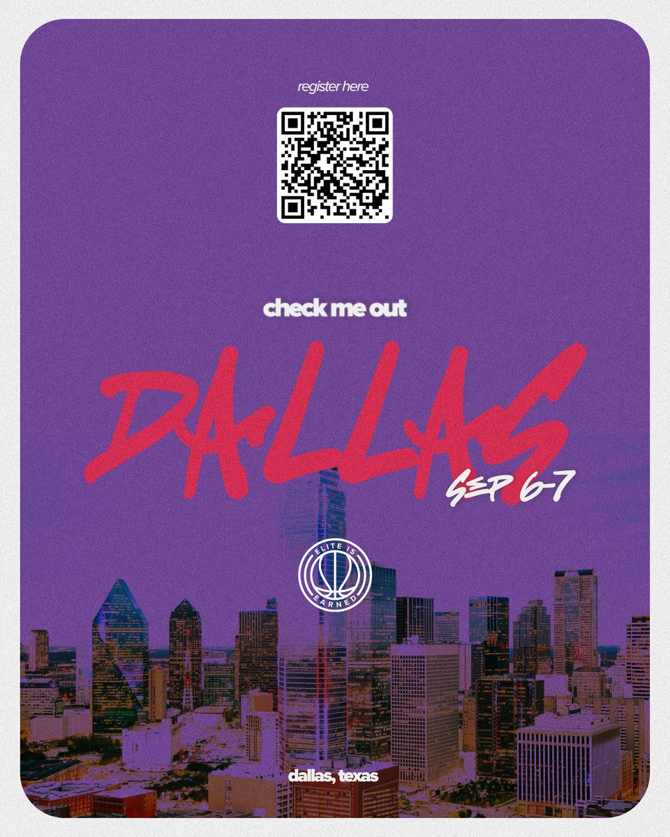 The Elite is Earned Experience 2025
🔗eliteisearned.com/camps/ 
📍Dallas, TX | 🗓️ September 6-7

Spots 🔒'd
Shiloh Grays '27 - TX
<a href="/OliviaDballer/">Olivia Dann</a>  '29 - TX

Next Up:
<a href="/tannerghopkins/">Tanner Hopkins</a> 
<a href="/saaniakhawaja/">Saania Khawaja</a> 
<a href="/raegan_wheatley/">Raegan Wheatley</a> 
<a href="/AzyuaBlair2/">A’Zyua Blair</a> 
<a href="/Ogechi_Okeke25/">Ogechi Okeke</a>