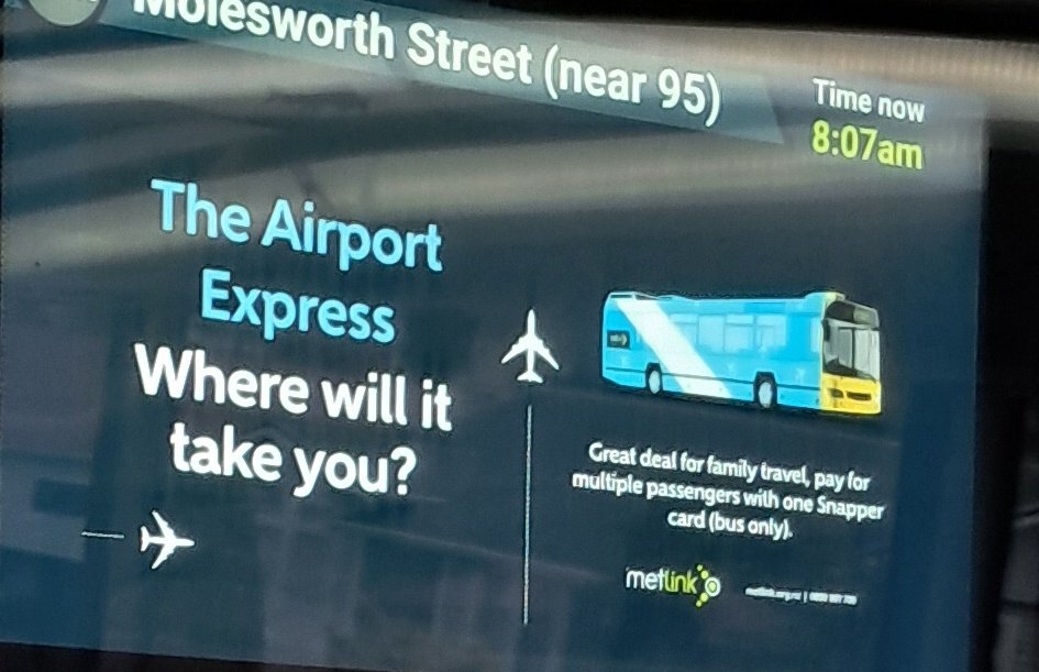 Well hopefully to the airport unless I'm missing something