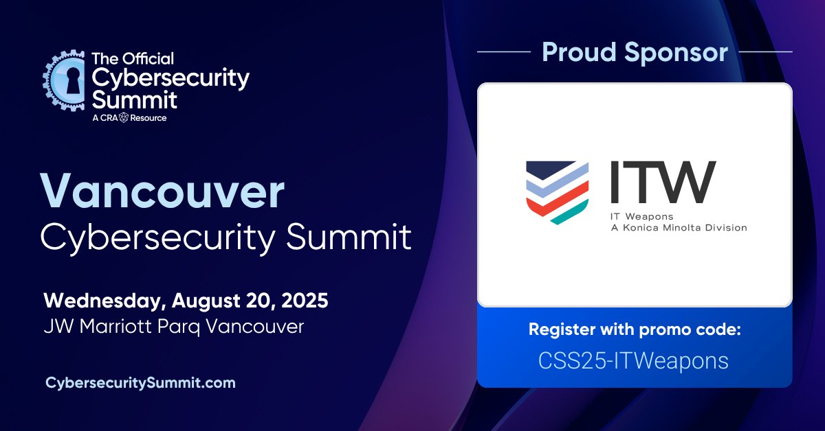 Proud Sponsor at the Cyber Security Summit in Vancouver. Come meet us there.