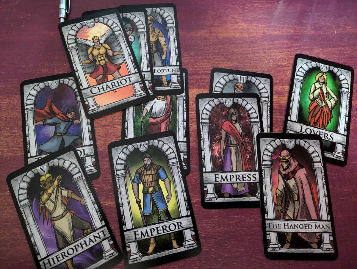 Odyssey of Dremid'ir (Demo on Steam) (@odysseyofdremid) on Twitter photo We are doing a small run of physical editions for some upcoming shows.
The box includes:
-Beta disk (Full Steam key included)
-Official OST
-"Major Arcana" Tarot deck (pictured below)
-A piece of physical game art
So excited to see things nearing their conclusion! <a href="/godotengine/">Godot Engine</a> We are doing a small run of physical editions for some upcoming shows.
The box includes:
-Beta disk (Full Steam key included)
-Official OST
-"Major Arcana" Tarot deck (pictured below)
-A piece of physical game art
So excited to see things nearing their conclusion! <a href="/godotengine/">Godot Engine</a>