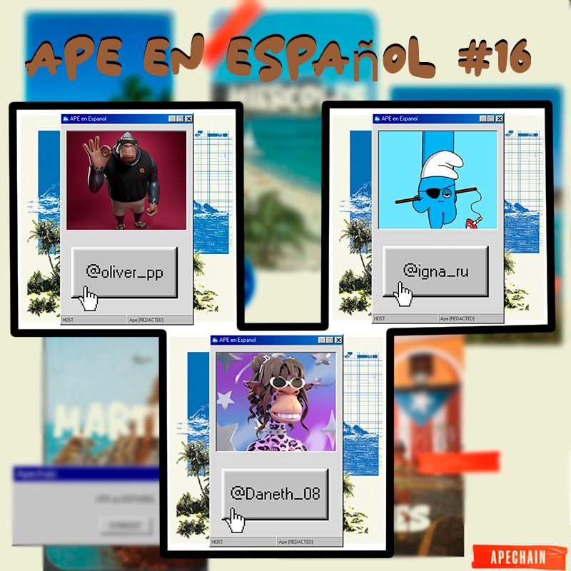 Oliver Perez 🦍#Maincard (@oliver_pp) on Twitter photo Nuevo Episodio de Ape en Español #16
Asi mañana a las 3 p.m. estaremos hosteando un space para toda la comunidad con:
<a href="/oliver_pp/">Oliver 🦍 👽</a> <a href="/Daneth_08/">🪷🌸Daneth🌸🪷🦍</a> <a href="/igna_ru/">𝚐𝚛𝚞𝚖𝚙𝚢𝚜𝚖𝚞𝚛𝚏 🍄 🪬</a>
Os esperamos a todos alli para hablar de temas que hemos preparado y de que tal os a ido la semana Nuevo Episodio de Ape en Español #16
Asi mañana a las 3 p.m. estaremos hosteando un space para toda la comunidad con:
<a href="/oliver_pp/">Oliver 🦍 👽</a> <a href="/Daneth_08/">🪷🌸Daneth🌸🪷🦍</a> <a href="/igna_ru/">𝚐𝚛𝚞𝚖𝚙𝚢𝚜𝚖𝚞𝚛𝚏 🍄 🪬</a>
Os esperamos a todos alli para hablar de temas que hemos preparado y de que tal os a ido la semana