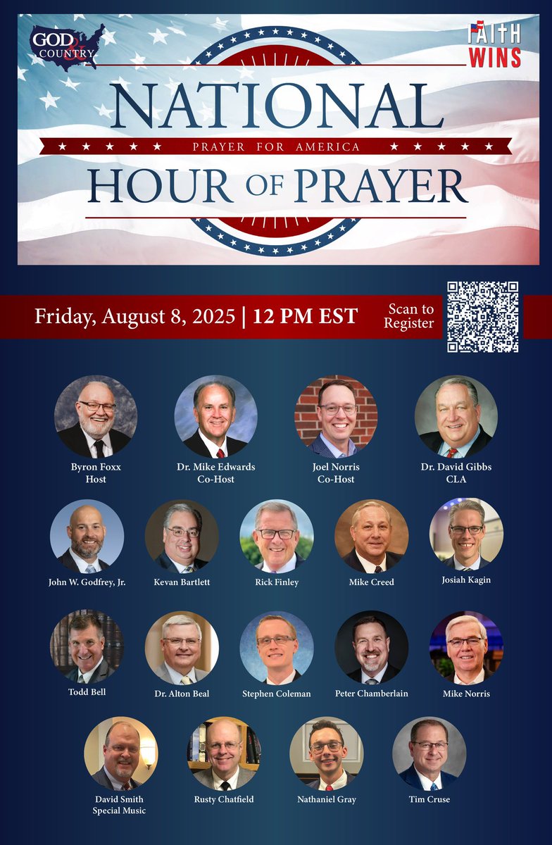 Our country will never be thoroughly right with God without prayer.

Would you consider registering and praying with us?

Here is the link to register:

us02web.zoom.us/webinar/regist…