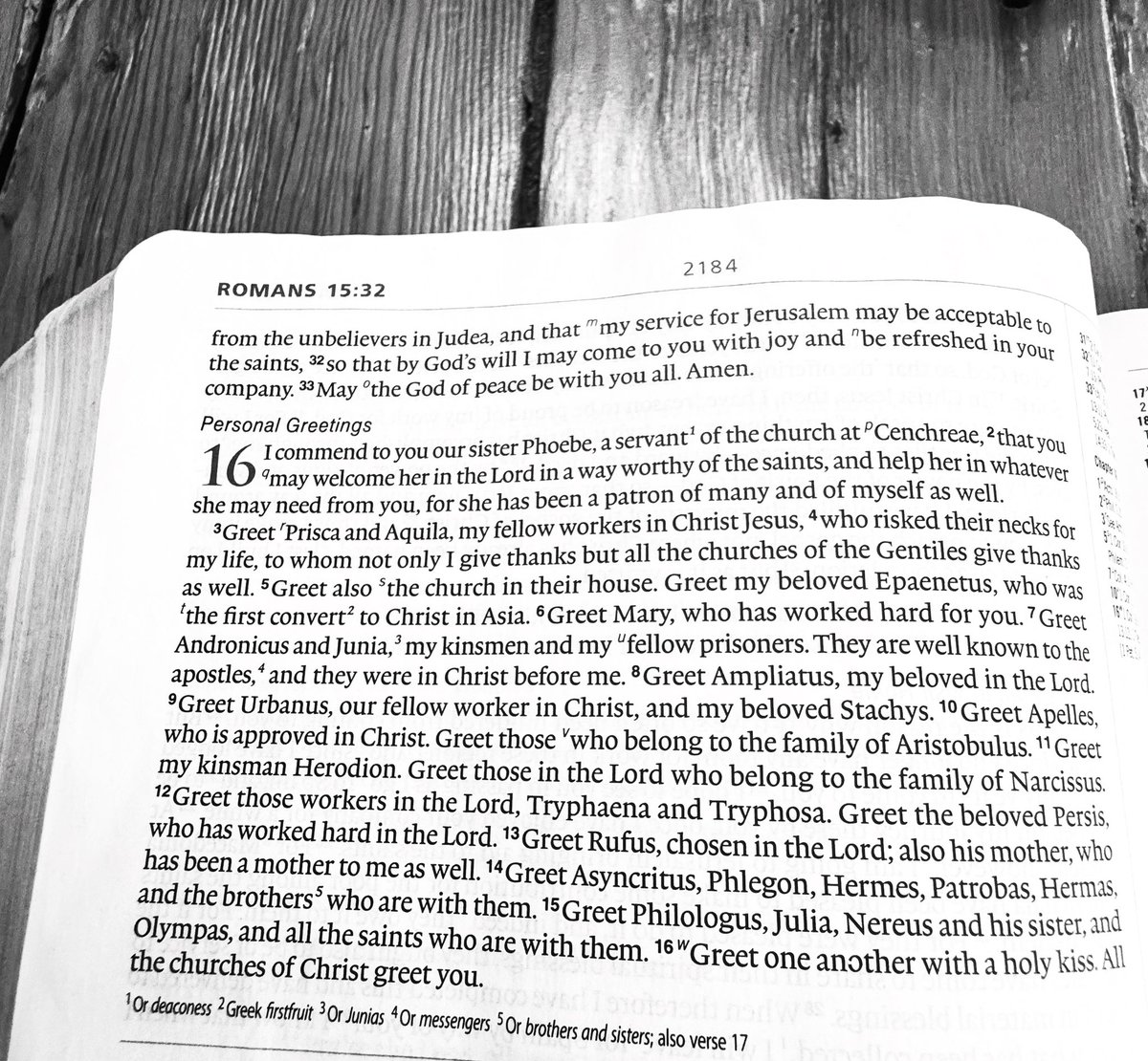 Finishing our study the book of Romans. What a wonderful and glorious book that has served our souls so well.