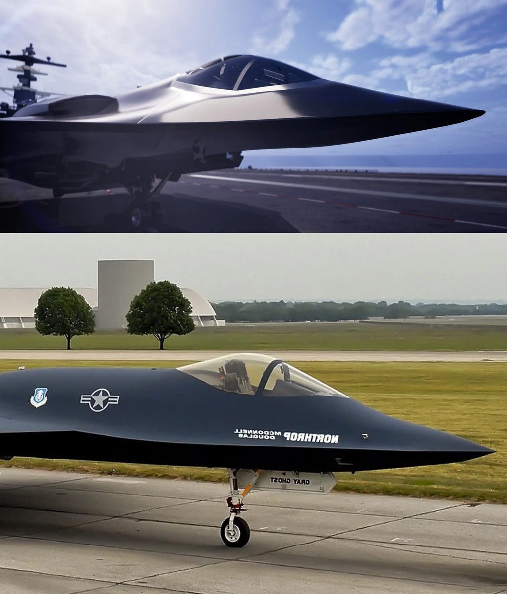 Northrop's new F/A-XX render compared to Northrop's YF-23
