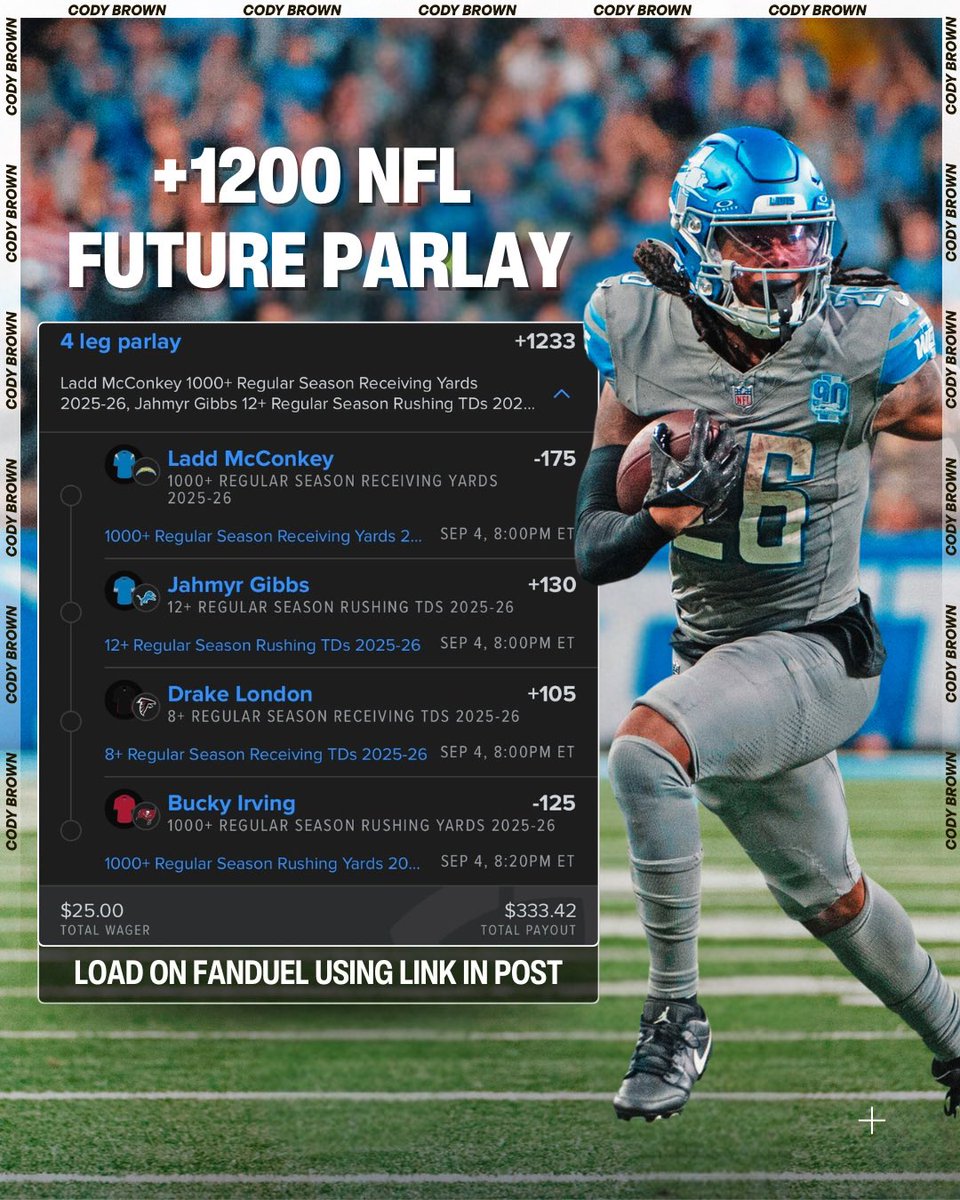 Cody Brown Bets tweet media