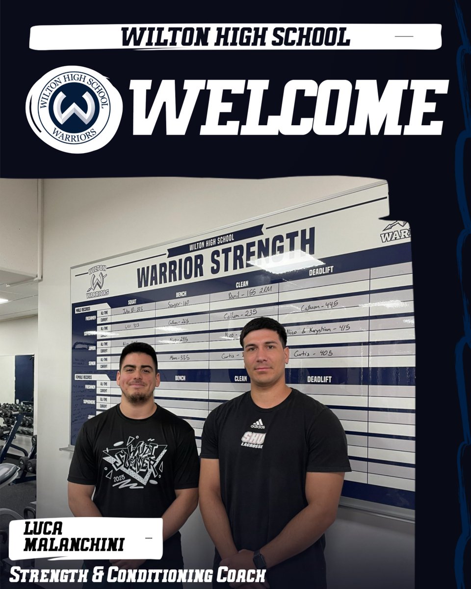 Each new year brings change, and with that, I want to take a moment to thank Jon Ramos for his outstanding leadership and dedication to our Strength &amp; Conditioning (S&amp;C) program during the 2024–2025 school year and welcome Luca Malanchini!