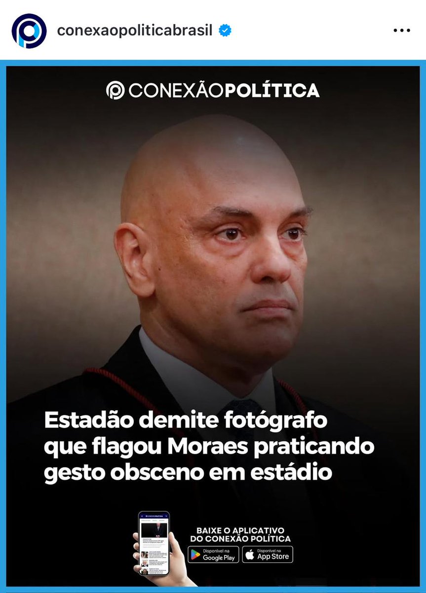 Paula Schmitt (@schmittpaula) on Twitter photo Quer entender uma ditadura?
Caesar mostra o dedo em estádio lotado, sem qualquer constrangimento pela falta de decoro.
Quer entender uma tirania?
Fotojornalista q registra o ato é demitido por jornal outrora respeitável. Que vergonha ter trabalhado p/ o
<a href="/Estadao/">Estadão 🗞️</a>
(estadinho) Quer entender uma ditadura?
Caesar mostra o dedo em estádio lotado, sem qualquer constrangimento pela falta de decoro.
Quer entender uma tirania?
Fotojornalista q registra o ato é demitido por jornal outrora respeitável. Que vergonha ter trabalhado p/ o
<a href="/Estadao/">Estadão 🗞️</a>
(estadinho)
