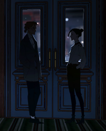 laukisimp's tweet photo. i love this moment. Lauren stops Kieran from leaving, says she trusts him not to hurt her friends, thanks him for the Sake case, and even steps closer. she physically and emotionally closes the space between them https://t.co/Ah0yURmlXQ