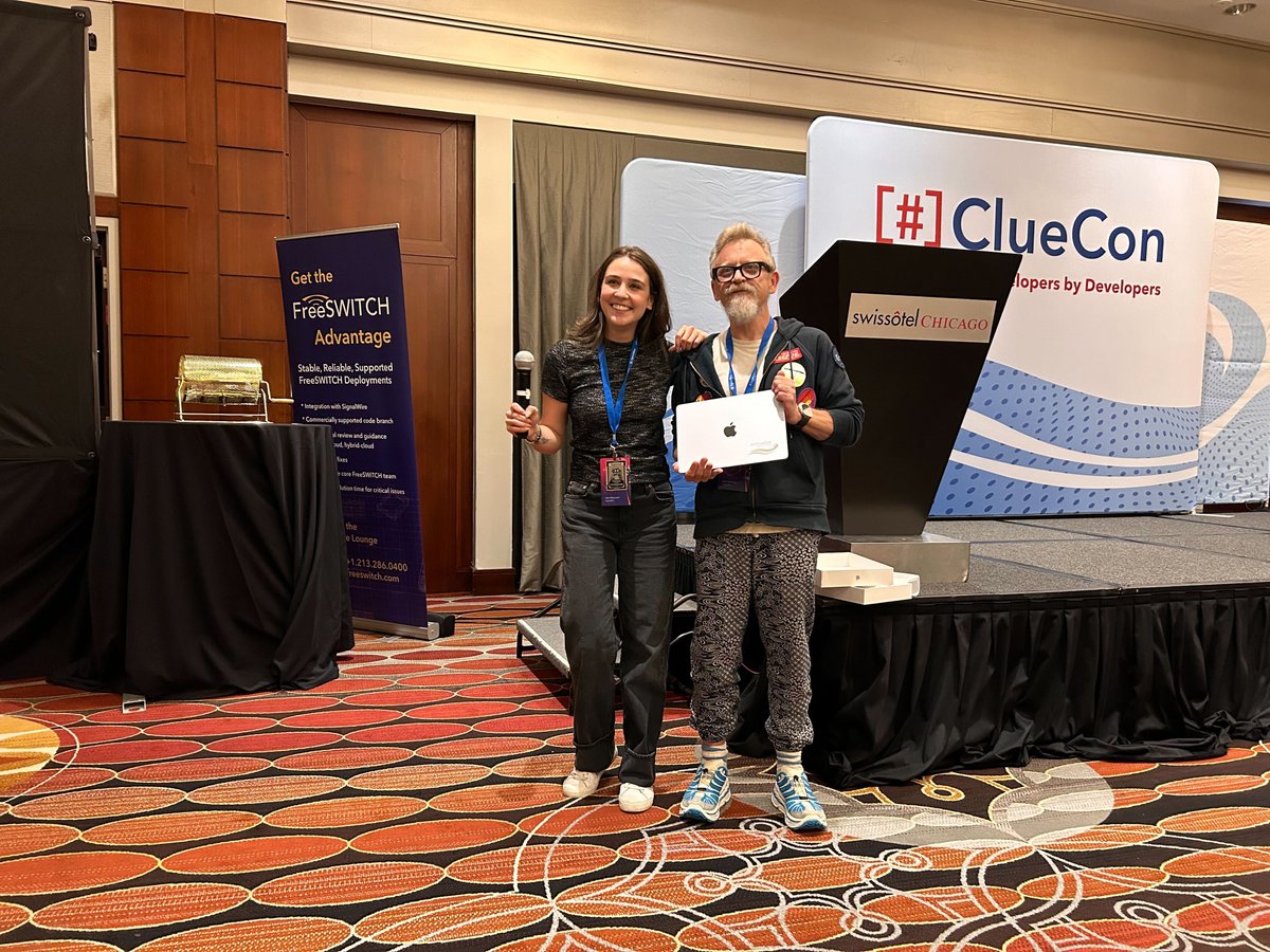 The grand prize has been given away, and that means this #ClueCon is officially over! Thanks to everyone who attended, and to all our speakers and sponsors. We'll see you in 2026!