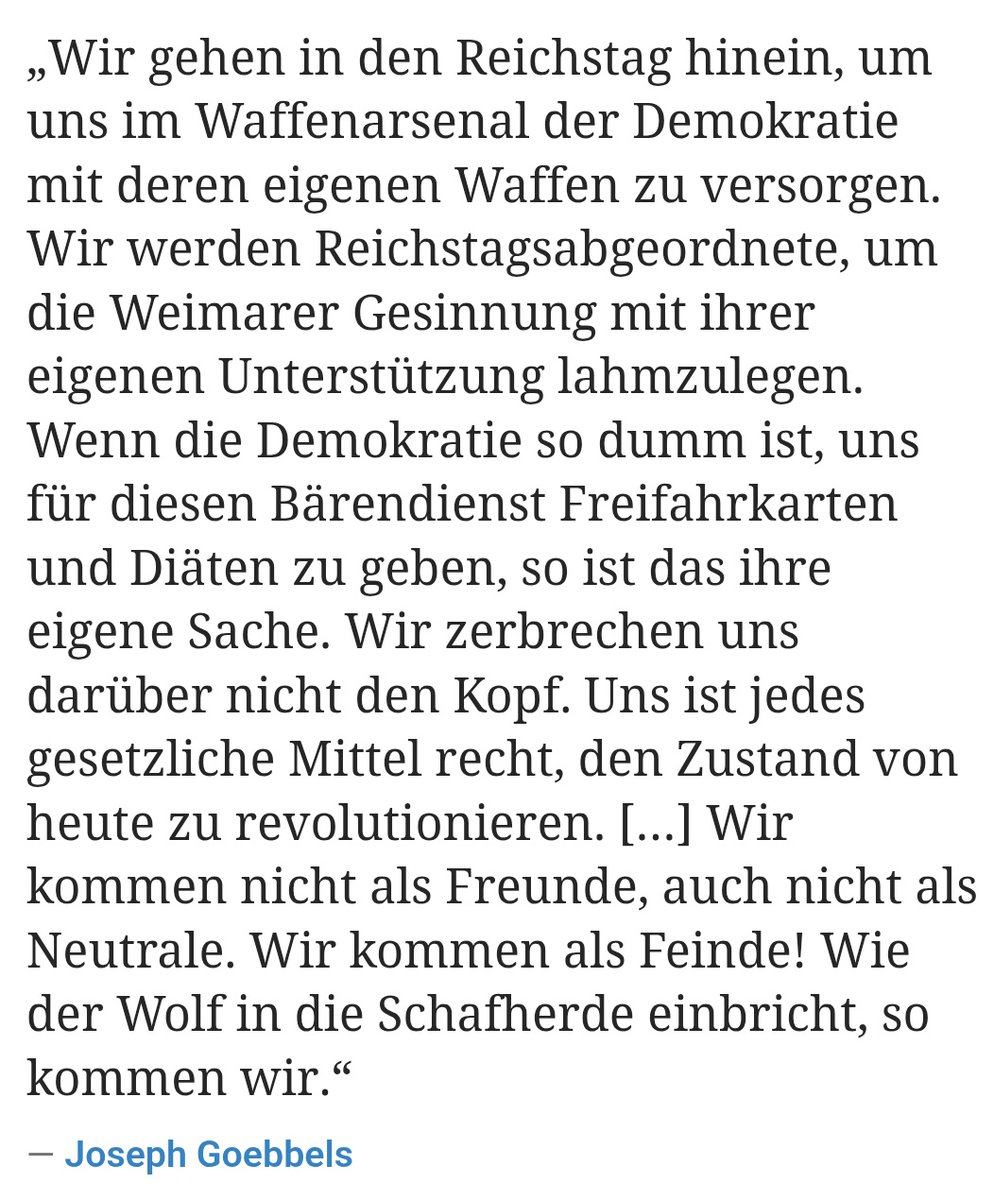 Wehret den Anfängen! #NieWiederIstJetzt 
beruhmte-zitate.de/autoren/joseph…