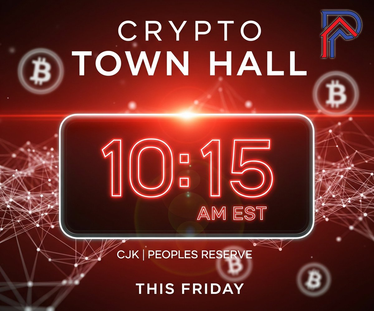 I'll be on Crypto Town Hall tomorrow talking all things Bitcoin

Lots of positive headlines to cover with <a href="/scottmelker/">The Wolf Of All Streets</a> and crew...

I expect we see acceleration! ⚡️🇺🇸