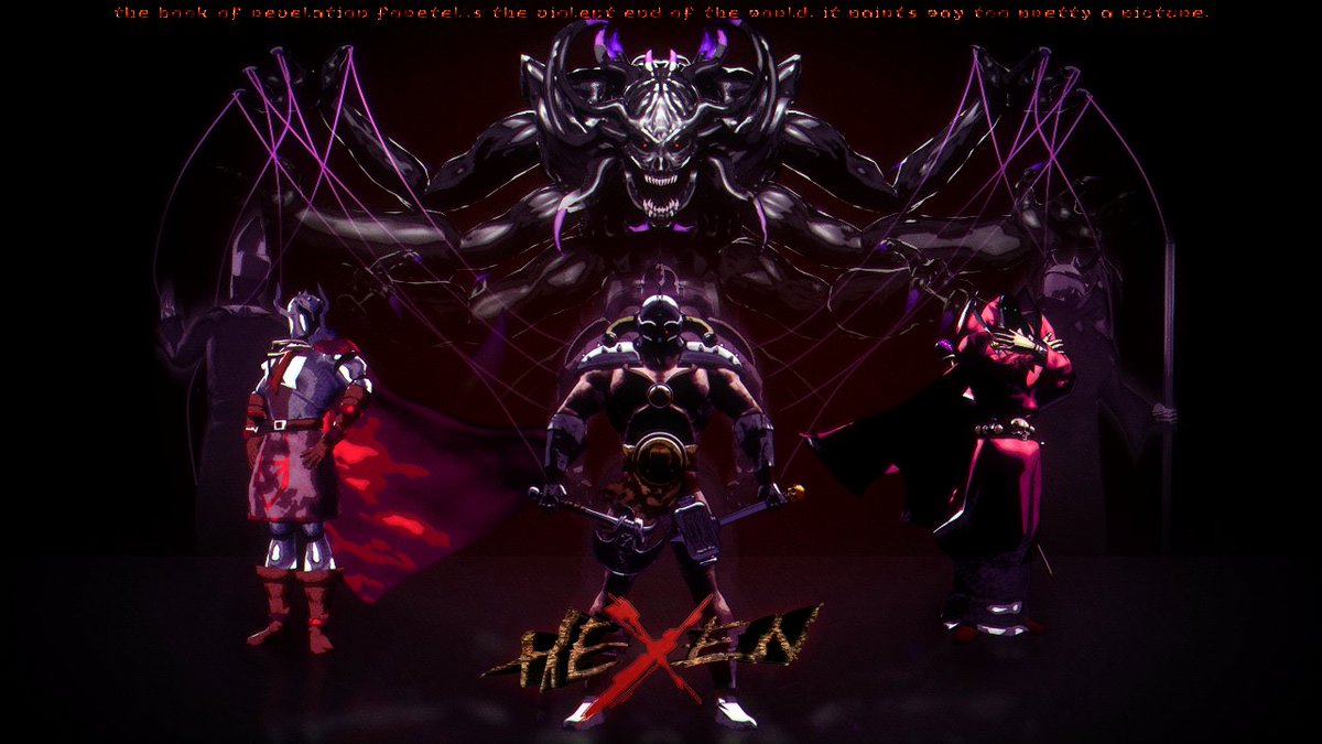 Took the dust off these old models and did something to celebrate the new <a href="/NightdiveStudio/">Nightdive Studios</a> Heretic+HeXen Remaster, it really took me by surprise.

Can't wait to do those puzzles again. 🐷
#Hexen #heretic