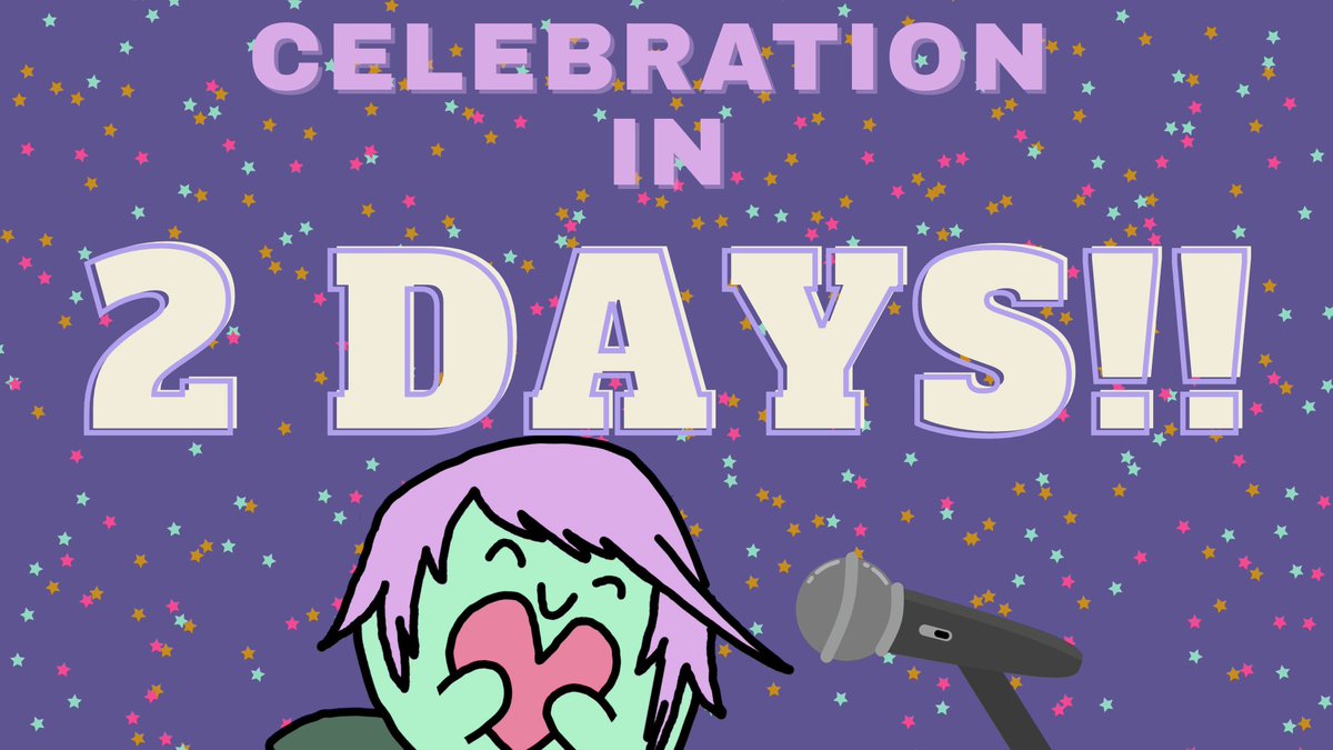 In 2 days!! Karaoke!
After 11:59PM on Friday, aka Saturday at Midnight!🎉
(Pacific Time btw :3)