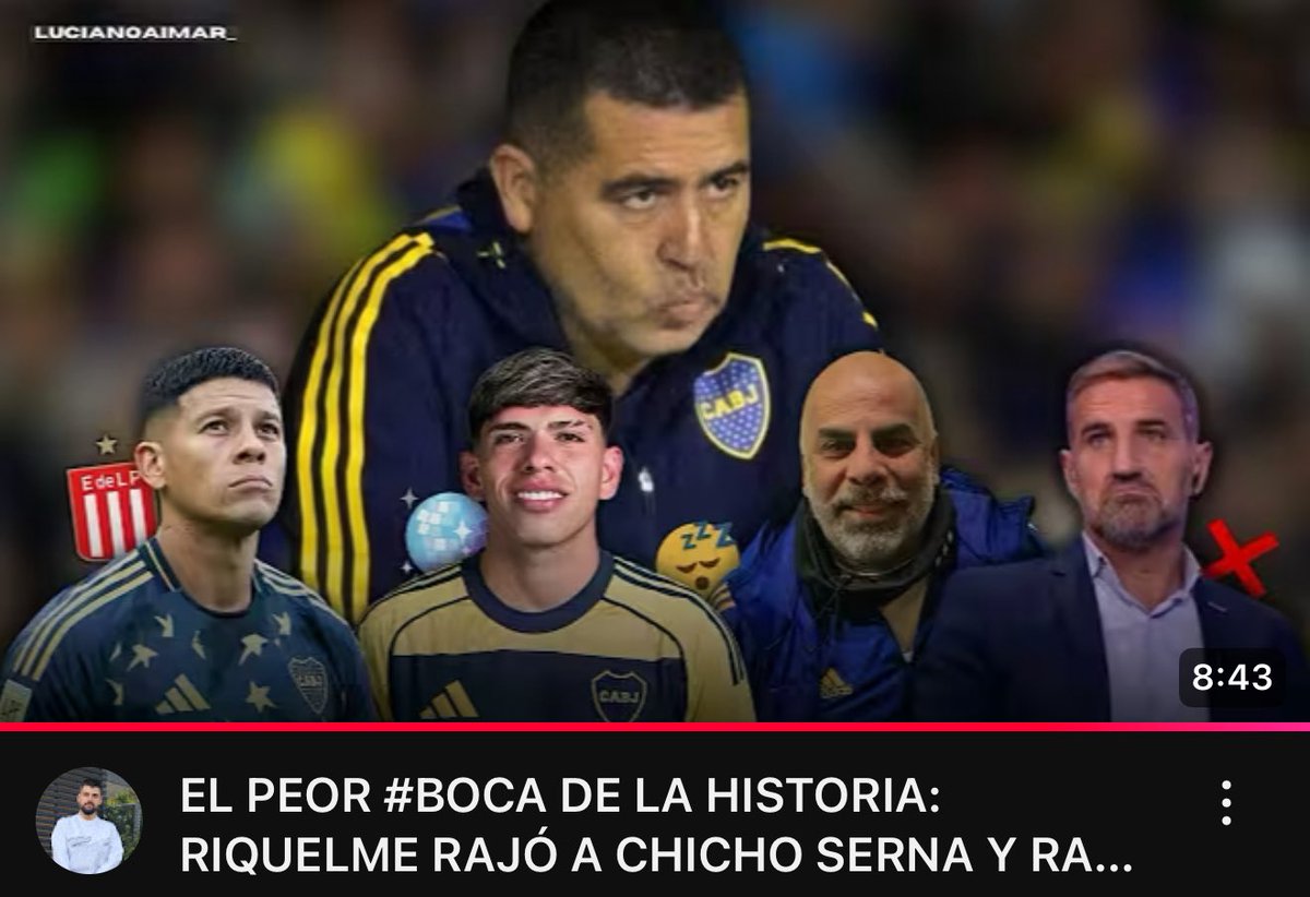 RIQUELME CORTA CABEZAS 🥲
Rajaron a Chicho Serna y a Raúl Cascini de Boca.

Mirá: youtu.be/oADFwoxIAzo?si…