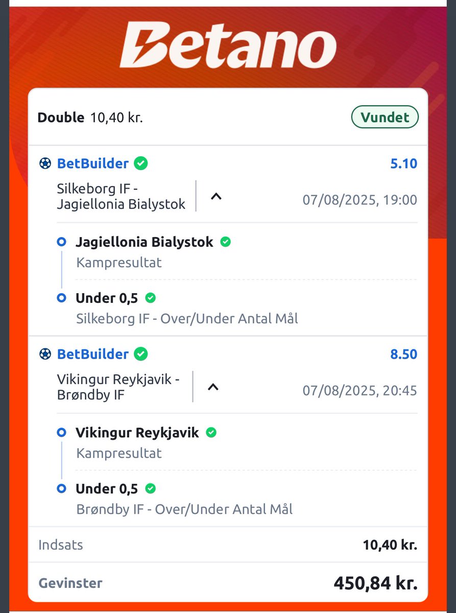 Ehm… jeg havde 10 kr. tilbage på kontoen, men nu har BIF og Silkeborg reddet måneden.