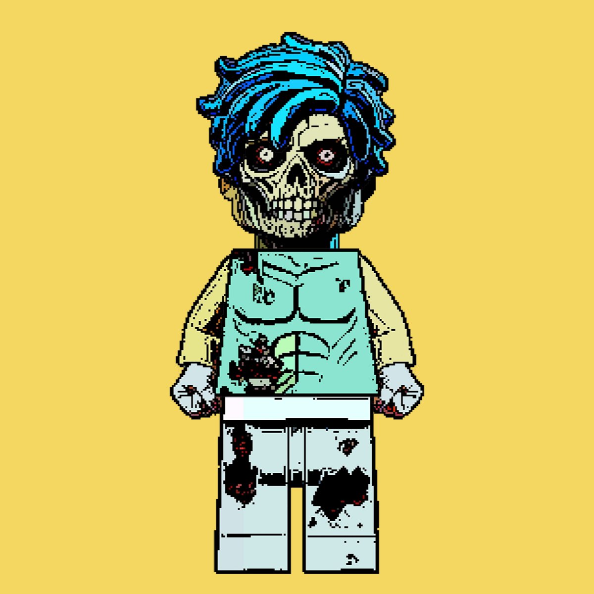dropcade's tweet photo. 🌀 Blue rinse, red eyes.

Washed up. Glitched out.

Vibes like your nan on ket.

Unstable. Undead. Unbothered.

Dead Blok Club mint drops Halloween, 8PM UTC 🧱

#DeadBlokClub #NFT #zombiePFPs #NFTdrop #web3horror https://t.co/Pj9dWZtcPX