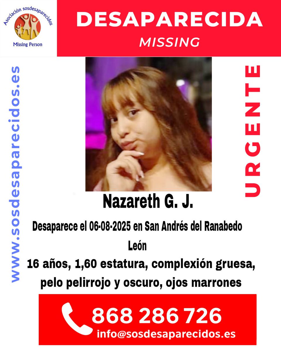 ALERTA DESAPARECIDOS (@sosdesaparecido) on Twitter photo 🆘 DESAPARECIDA
🟠 Persona Vulnerable
#sosdesaparecidos #Desaparecido #Missing #España #SanAndrésdelRabanedo #León
Fuente: sosdesaparecidos
Síguenos <a href="/sosdesaparecido/">ALERTA DESAPARECIDOS</a> 🆘 DESAPARECIDA
🟠 Persona Vulnerable
#sosdesaparecidos #Desaparecido #Missing #España #SanAndrésdelRabanedo #León
Fuente: sosdesaparecidos
Síguenos <a href="/sosdesaparecido/">ALERTA DESAPARECIDOS</a>