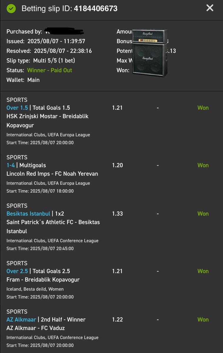 This Is A Winner 🤑🤑🤑
Congratulations Everyone That Followed

Register ➡️ ebpartners.click/o/2dFXrL?lpage…
Use Promo Code ➡️ WC50
18+ T&amp;Cs Apply