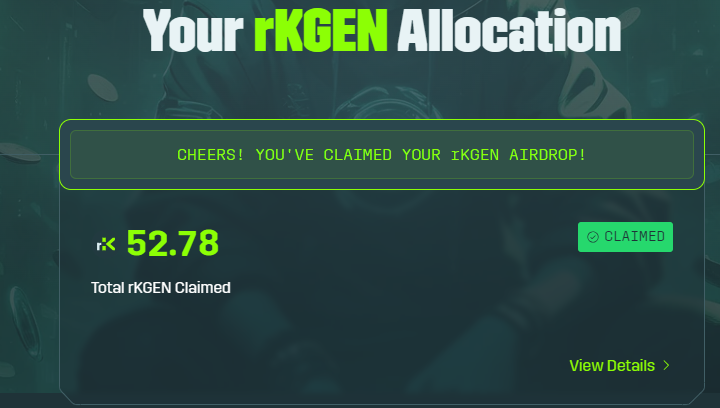 #rKGEN
Check your claim here: rewards.kgen.io/claim/786d56dd…