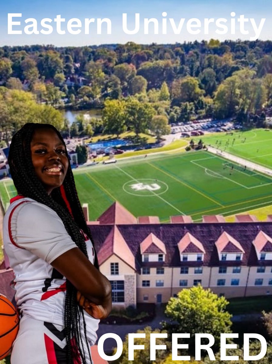 After a great call, I’m blessed to receive an offer from Eastern University! Thank you <a href="/Coach_SFowler/">Sarah Fowler</a>  for believing in me!!

1 Thessalonians 5:18: "Give thanks in all circumstances; for this is God's will for you in Christ Jesus."
<a href="/LibertyElite17U/">Liberty Elite 17U</a> <a href="/mikemillsnc/">Mike Mills WBB College Recruiting</a>