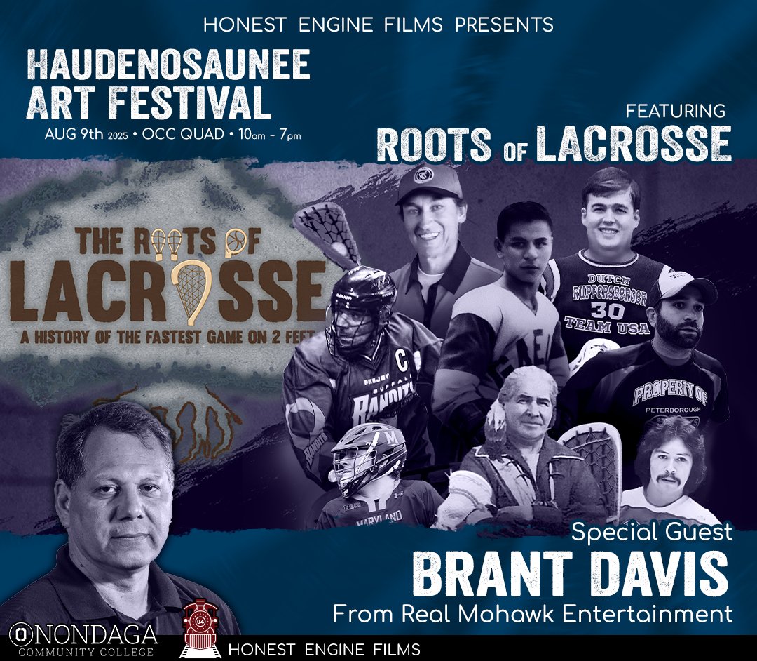 Don’t miss this Saturday when <a href="/OnondagaCC/">OCC</a> presents the Haudenosaunee Art Festival! If you missed the <a href="/NYEmmyAwards/">New York Emmy Awards</a> winning short film, THE ROOTS OF LACROSSE, here is a chance to see the movie, produced by <a href="/HonestEngineFlm/">Honest Engine Films</a> 
#RootsOfLacrosse #Haudenosaunee