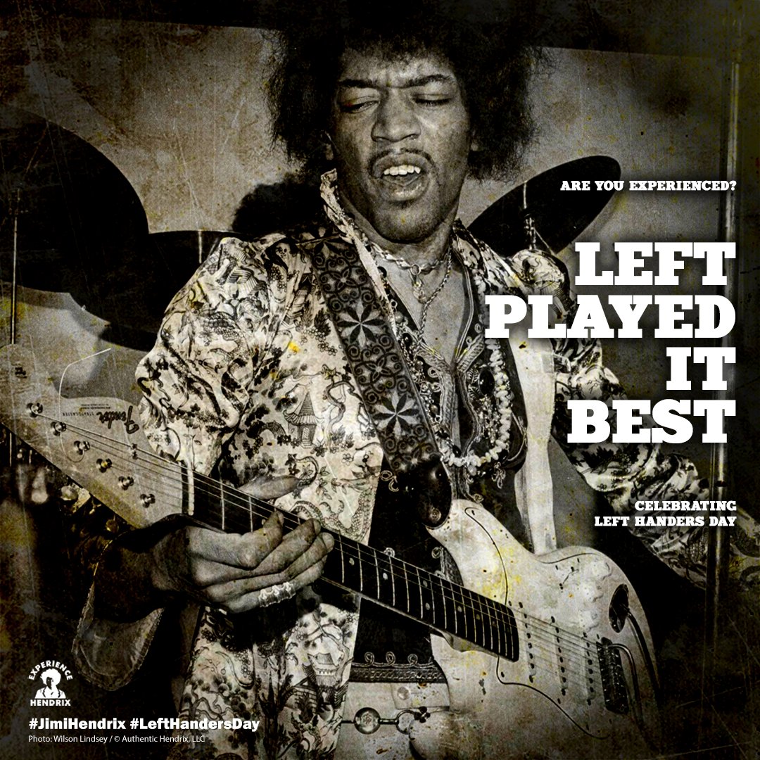 JimiHendrix's tweet photo. Left Played It Best - Jimi Hendrix
#LeftHandersDay #JimiHendrix #Hendrix #Legendary #lefthanded #LefthandedDay https://t.co/CZbCt7Odvk
