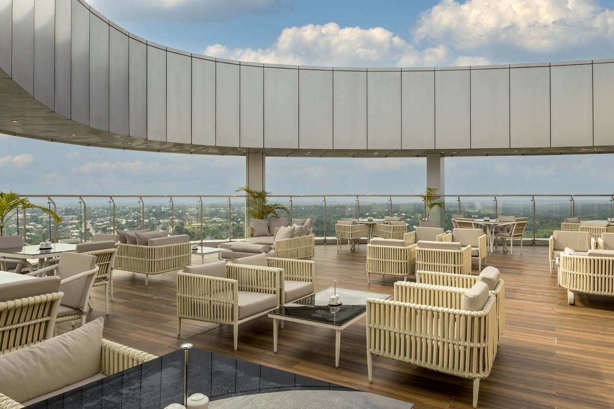 FPIkotEkpene's tweet image. Take a breath and wind down your week surrounded by scenic views and fresh air. Our rooftop bar is open Fridays to Sundays from 5 PM — enjoy the perfect blend of sunsets, sips, and serenity.
#RooftopVibes #WeekendWindDown