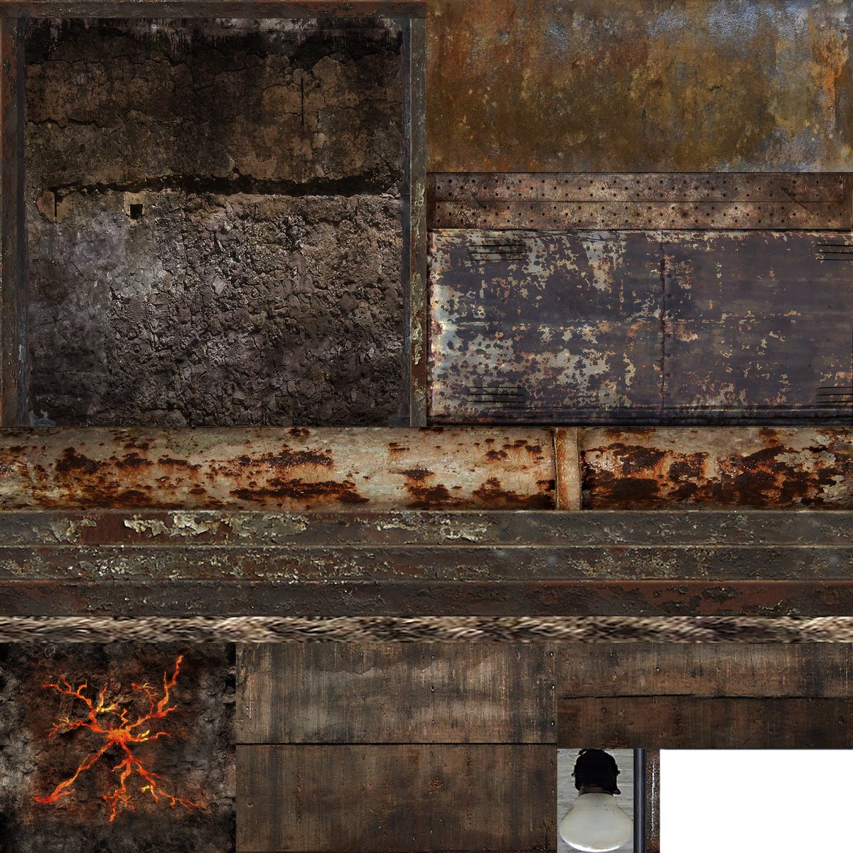 Doing stage textures is such a more time consuming task then i expected. Merce combines many textures from RE5 Stages into 1 big one and its a task of finding the correct matches and placing them into the right placement and some are just tiny cutout parts of a bigger texture