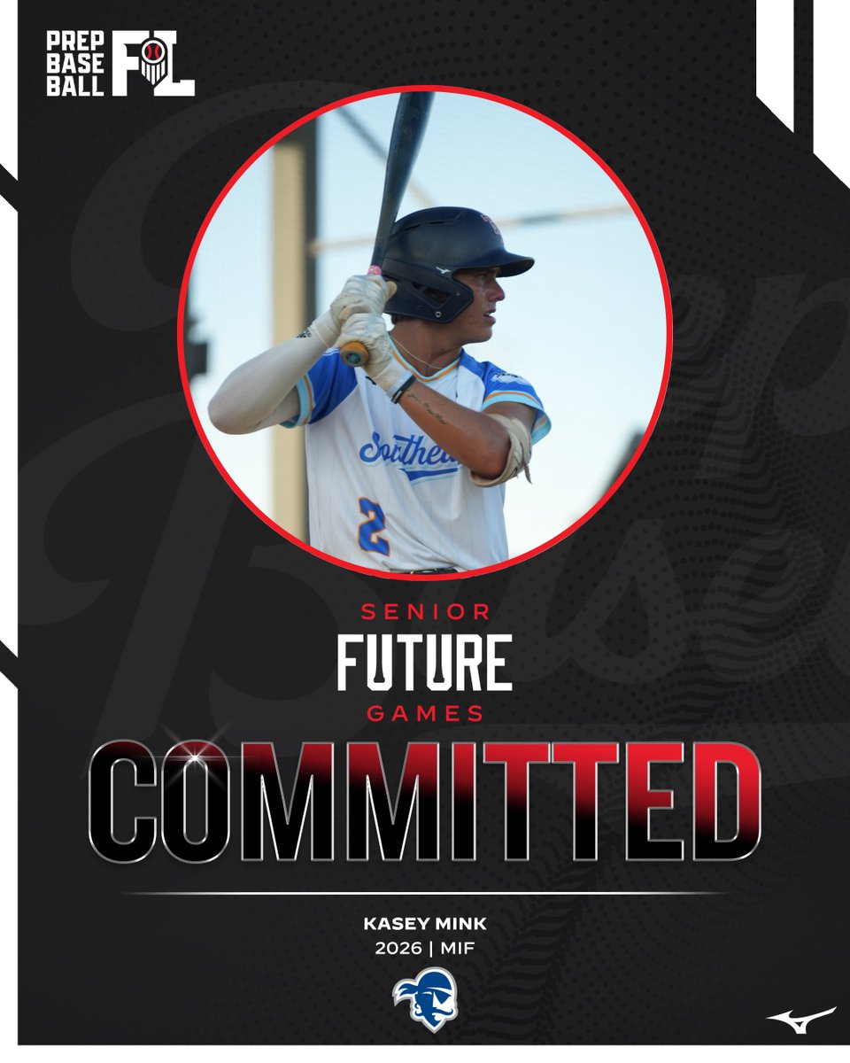 Prep Baseball Florida (@prepbaseballfl) on Twitter photo #𝐏𝐁𝐒𝐅𝐆𝟐𝟓 𝐂𝐨𝐦𝐦𝐢𝐭𝐦𝐞𝐧𝐭 𝐔𝐩𝐝𝐚𝐭𝐞
'26 MIF Kasey Mink (<a href="/PHUBaseball_/">Palm Harbor University High School Baseball</a>) has committed to <a href="/SHUBaseball/">Seton Hall University Baseball</a>.
Congratulations to Kasey and his family. 4th Florida commitment from #TeamSE.
<a href="/KaseyMink18/">Kasey Mink</a> | <a href="/_GoRoos/">The Roos</a>
👤: loom.ly/CiyqD_g #𝐏𝐁𝐒𝐅𝐆𝟐𝟓 𝐂𝐨𝐦𝐦𝐢𝐭𝐦𝐞𝐧𝐭 𝐔𝐩𝐝𝐚𝐭𝐞
'26 MIF Kasey Mink (<a href="/PHUBaseball_/">Palm Harbor University High School Baseball</a>) has committed to <a href="/SHUBaseball/">Seton Hall University Baseball</a>.
Congratulations to Kasey and his family. 4th Florida commitment from #TeamSE.
<a href="/KaseyMink18/">Kasey Mink</a> | <a href="/_GoRoos/">The Roos</a>
👤: loom.ly/CiyqD_g