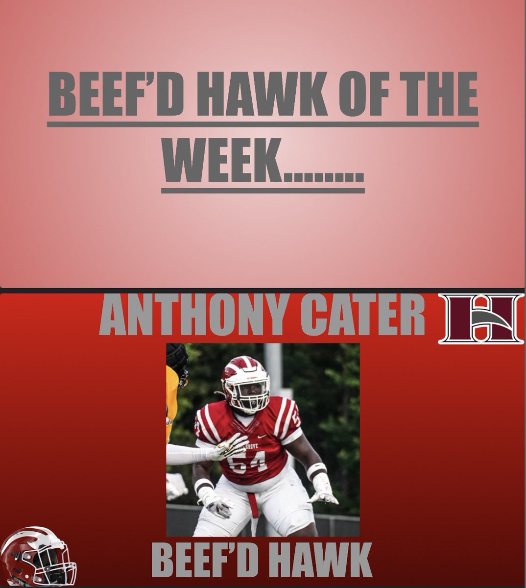 Luke Hayes (@coachhayes50) on Twitter photo IT’S BACK! Week 0 BEEF’D Hawk of the week goes to <a href="/BIGCater54/">Anthony Cater JR</a> Ant is gearing up to have a BIG Senior season. He continues to improve his game each day at practice! Excited to watch him excel this season, Proud of you Ant! 👊🏼 IT’S BACK! Week 0 BEEF’D Hawk of the week goes to <a href="/BIGCater54/">Anthony Cater JR</a> Ant is gearing up to have a BIG Senior season. He continues to improve his game each day at practice! Excited to watch him excel this season, Proud of you Ant! 👊🏼